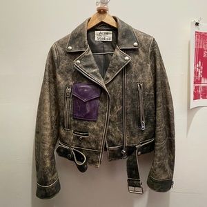 Acne studios saxe leather jacket